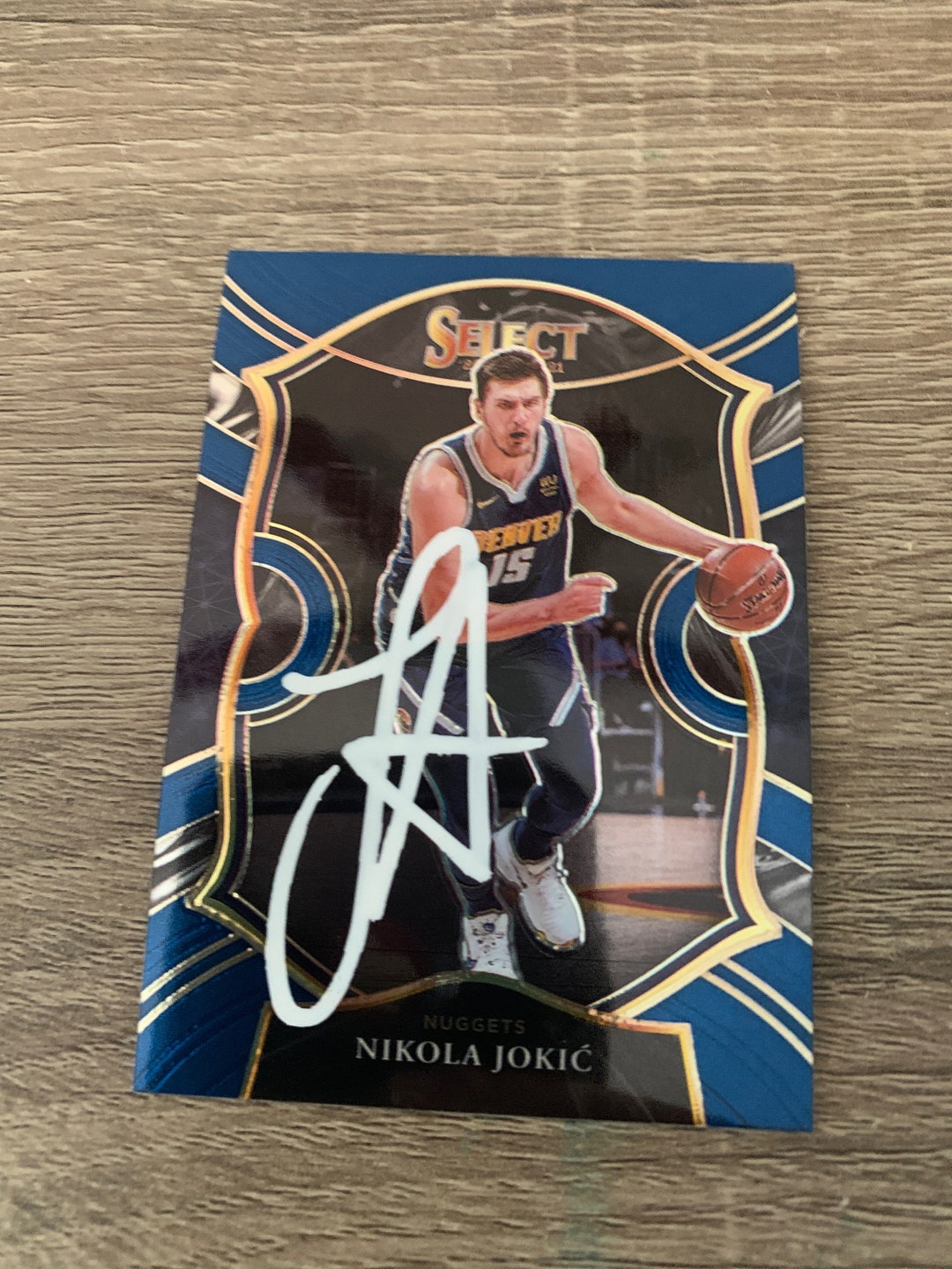 Nikola Jokic Signed Autographed Denver Nuggets Basketball Card Etsy