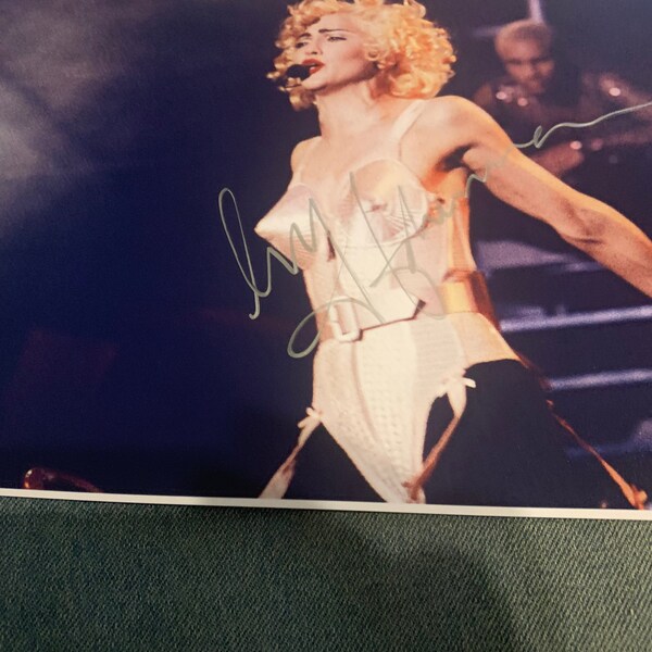 MADONNA signed photograph COA hologram