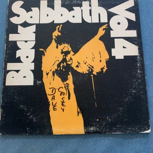 Black Sabbath Ozzy Osbourne Geezer Butler Tony Iommi Bill Ward Signed Autographed Vol 4 Album Record LP Vinyl COA