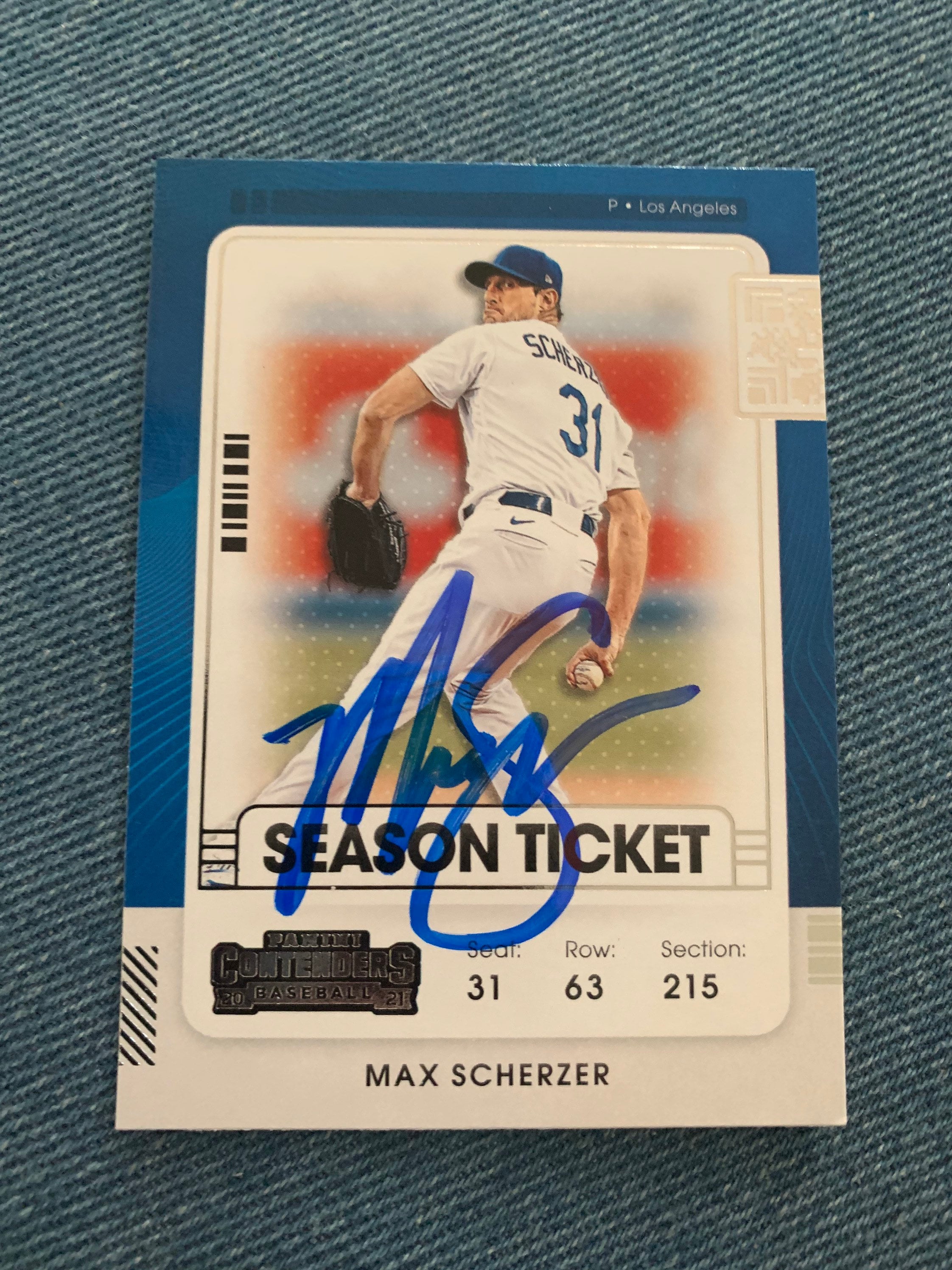 Max Scherzer Signed Baseball, Autographed Max Scherzer Baseball