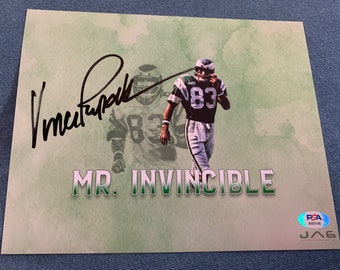 Vince Papale Signed Autographed Mr Invincible 8x10 NFL Philadelphia Eagles PSA/DNA Coa