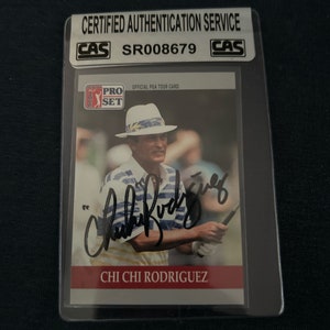 Chi Chi Rodriguez Signed Autographed 1990 Pro Set Golf Card #86 COA