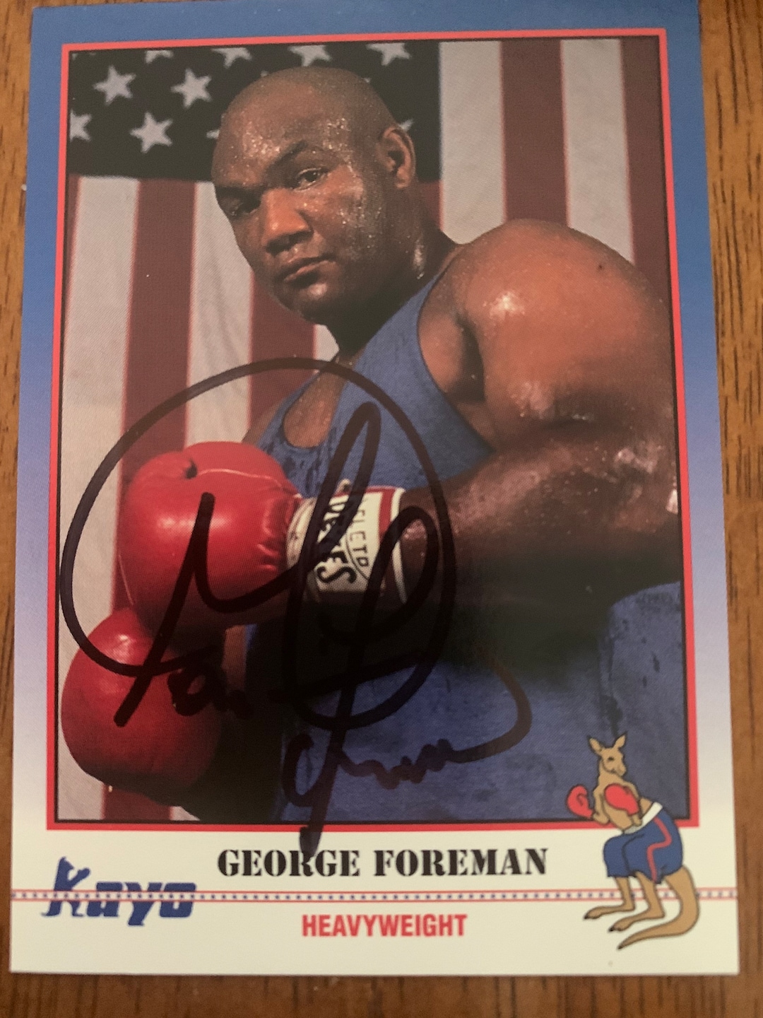1991 George Foreman Signed Autographed Kayo Boxing Card COA - Etsy