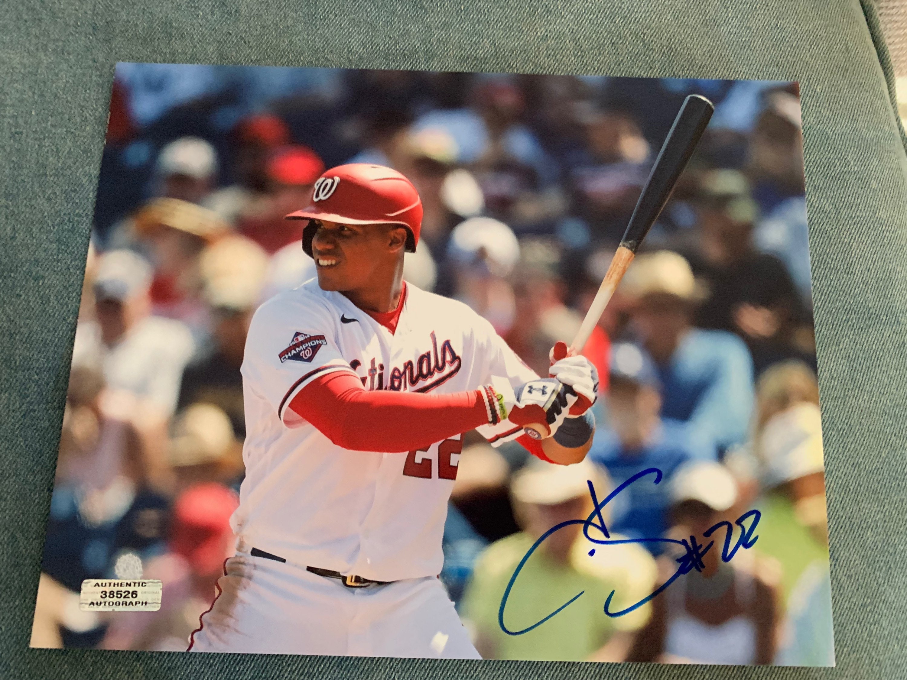 Juan Soto Signed Autographed 8x10 Washington Nationals Photo