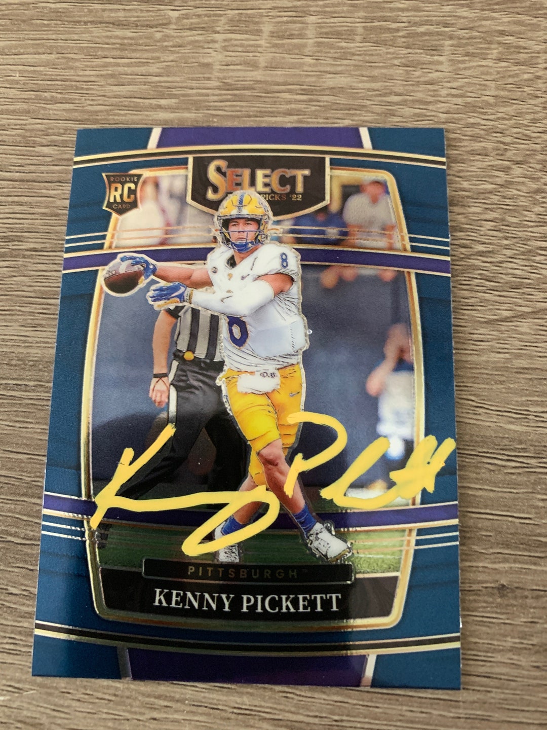 Kenny Pickett Signed Autographed Pittsburgh Steelers Rookie Card W/coa Etsy