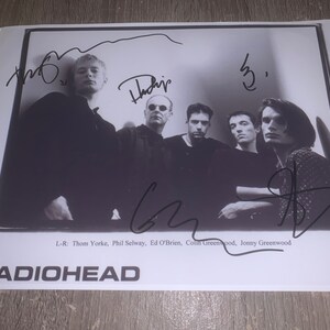 Lot #611: RADIOHEAD - Thom Yorke, Jonny Greenwood, Colin