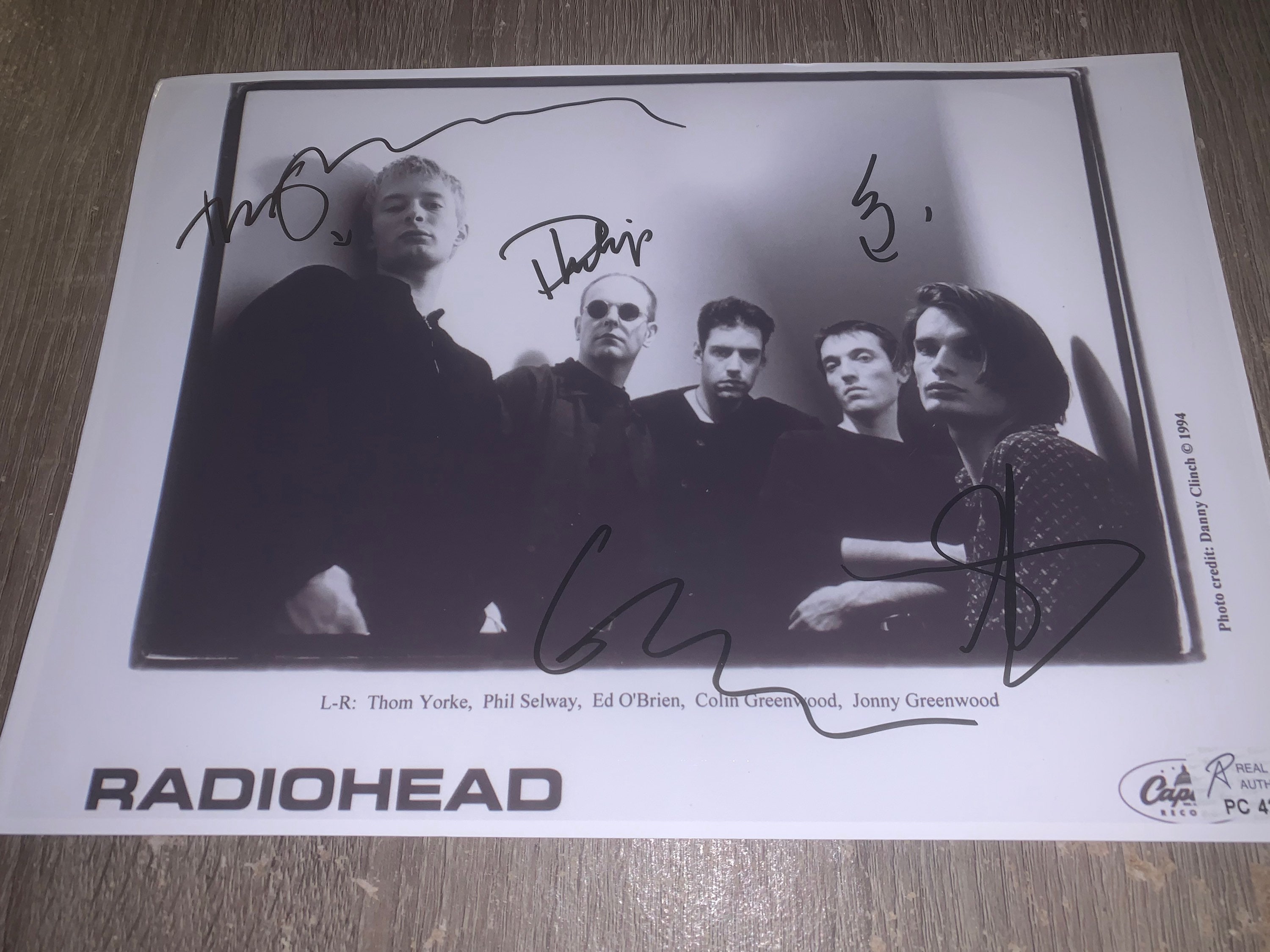 Radiohead Thom Yorke, O'brien, Selesy, Johnny & Colin