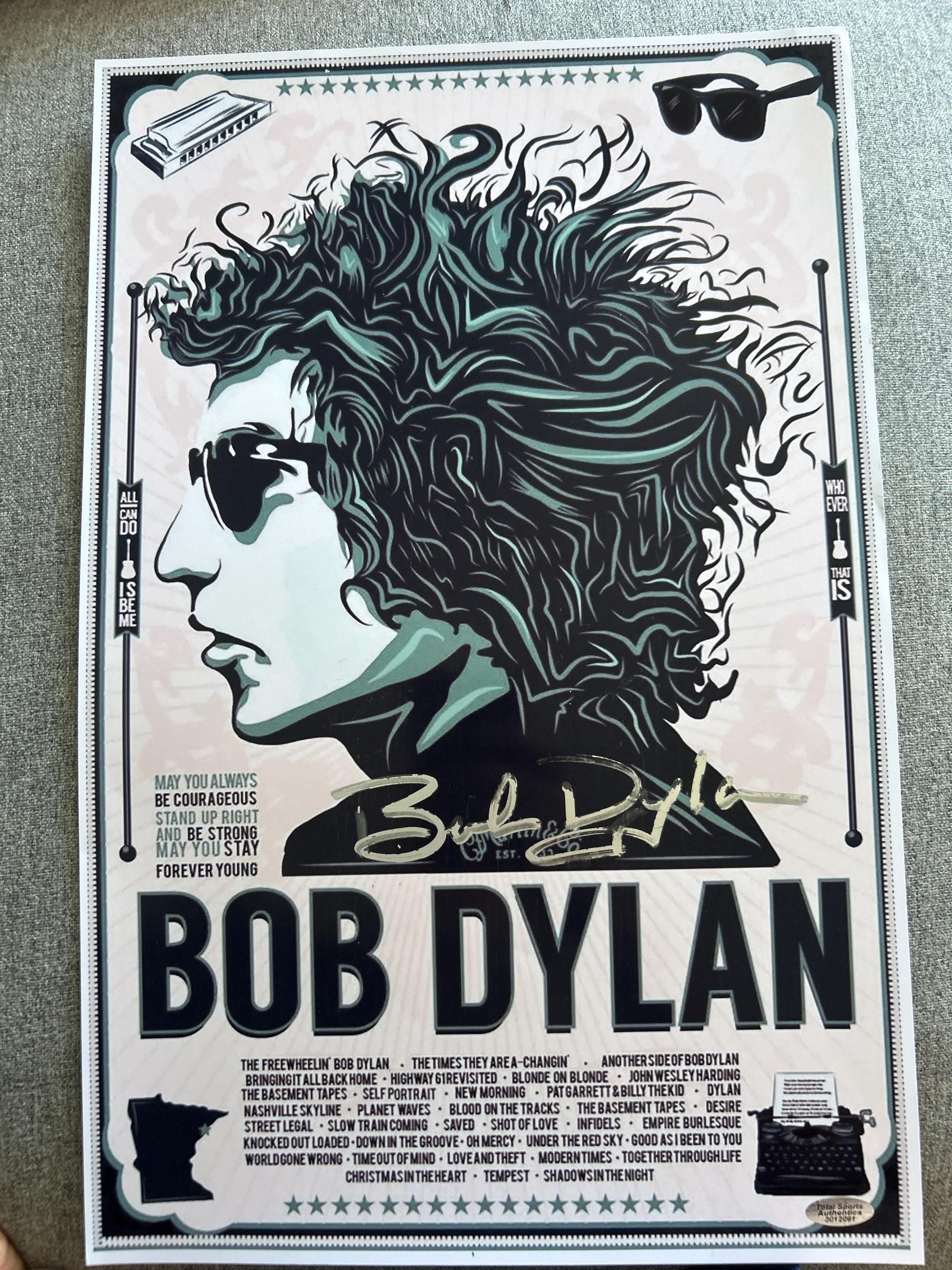 Bob Dylan Signed Autographed 11x17 Concert Poster W/coa - Etsy