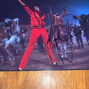 Michael Jackson Singer Music Signed Autographed 8x12 Thriller Photo RA COA