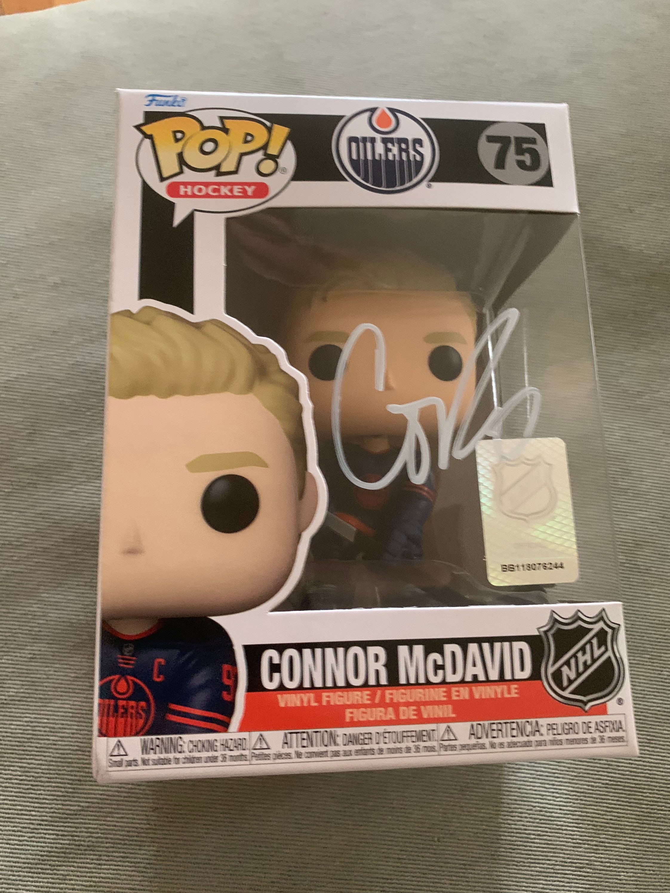 Connor McDavid Autographed Edmonton Oilers Jersey JSA LOA Signed