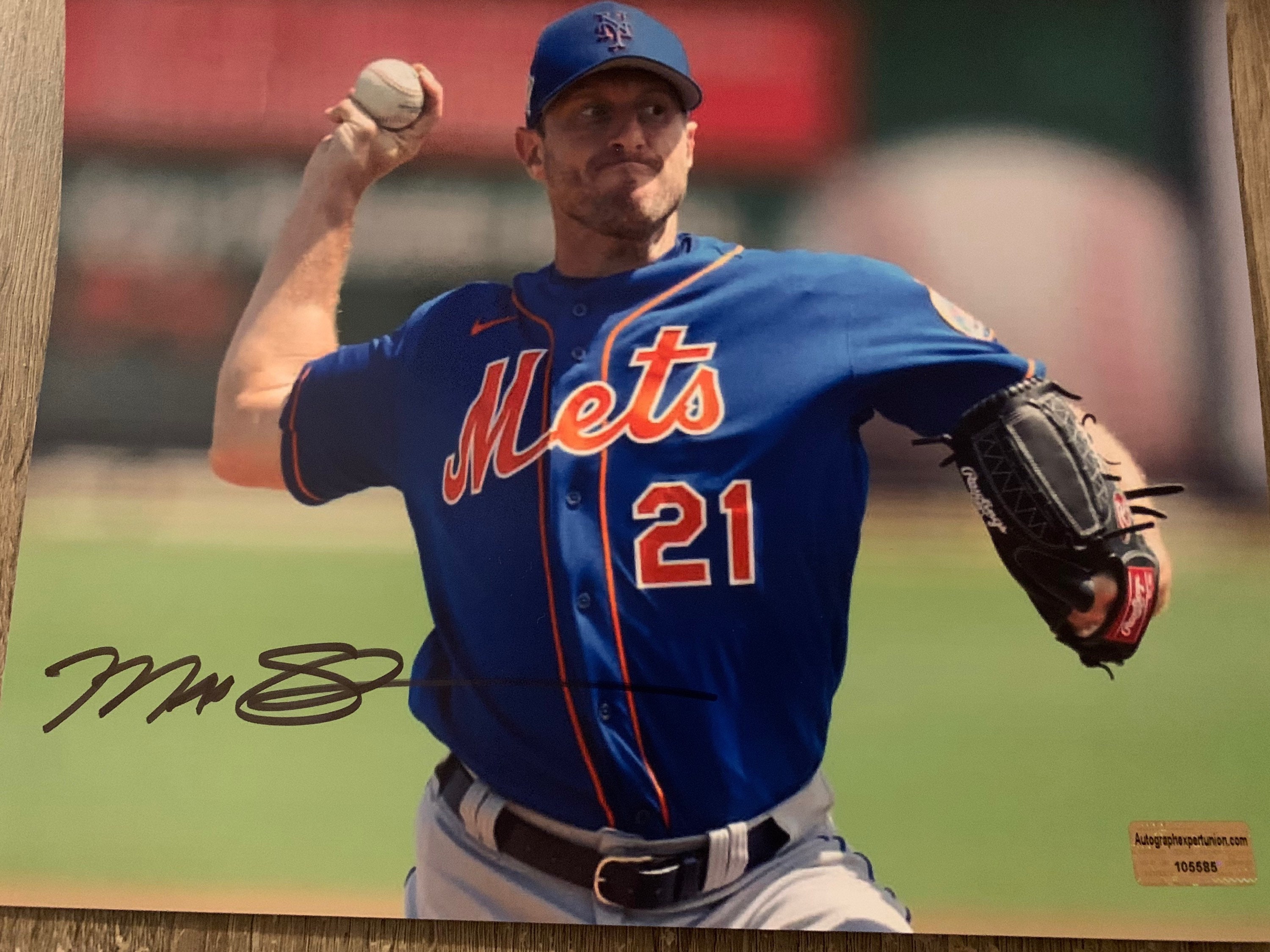 Max Scherzer Autographed 8x10 Color Signed New York Mets Photo 