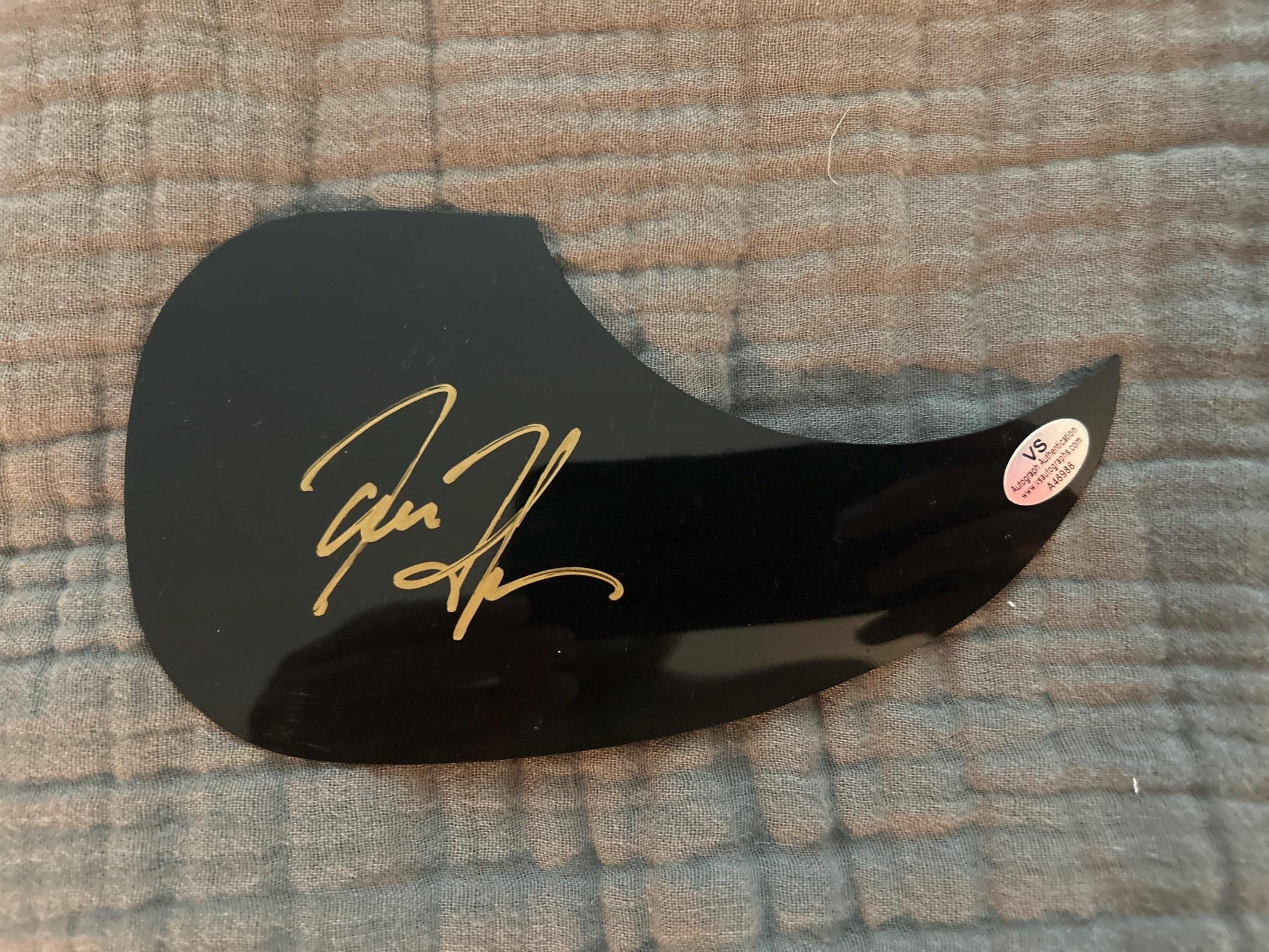 James Taylor Signed Autographed Guitar Pick Guard w/COA Hologram