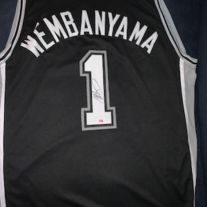 Victor Wembanyama San Antonio Spurs Autographed Basketball Jersey #1st Pick In 2023 NBA Draft COA