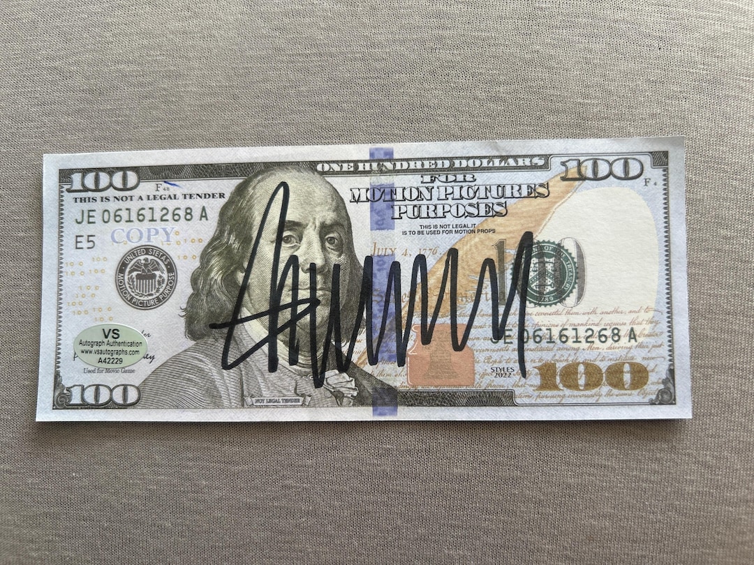DONALD TRUMP signed autographed photo vintage pic COA Hologram