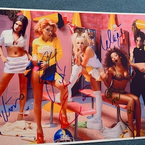 Spice Girls Gloss Signed Autographed 8x10 Photo By All Five Original Band Members RA COA.