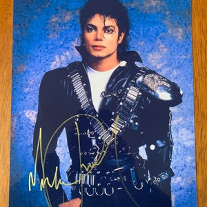 Michael Jackson Singer Music Signed Autographed  8x12 Photo RA COA