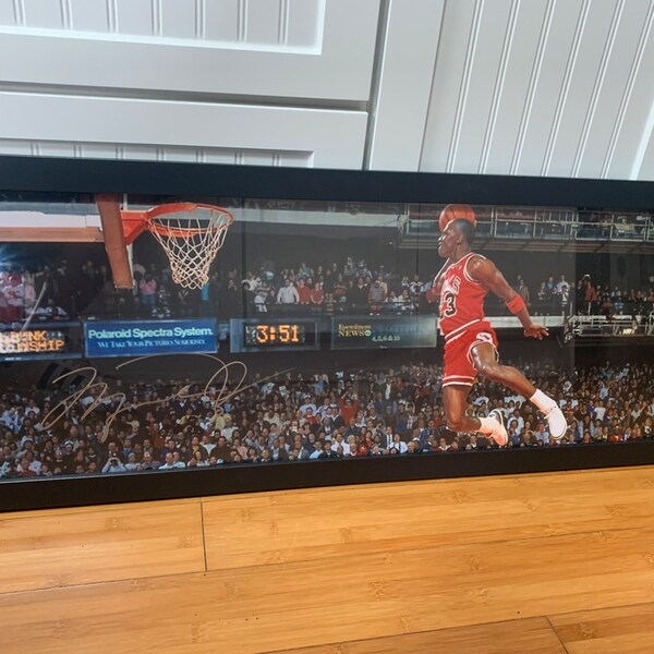 michael jordan autographed poster