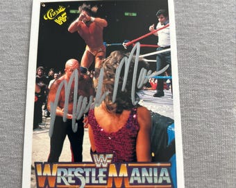 Randy Macho Man Savage Signed Autographed Wrestling Trading Card w/ COA