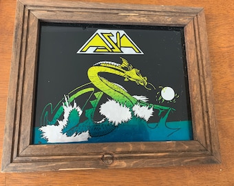 Vintage 1980s ASIA Music Band Art 10x12 Carnival Prize