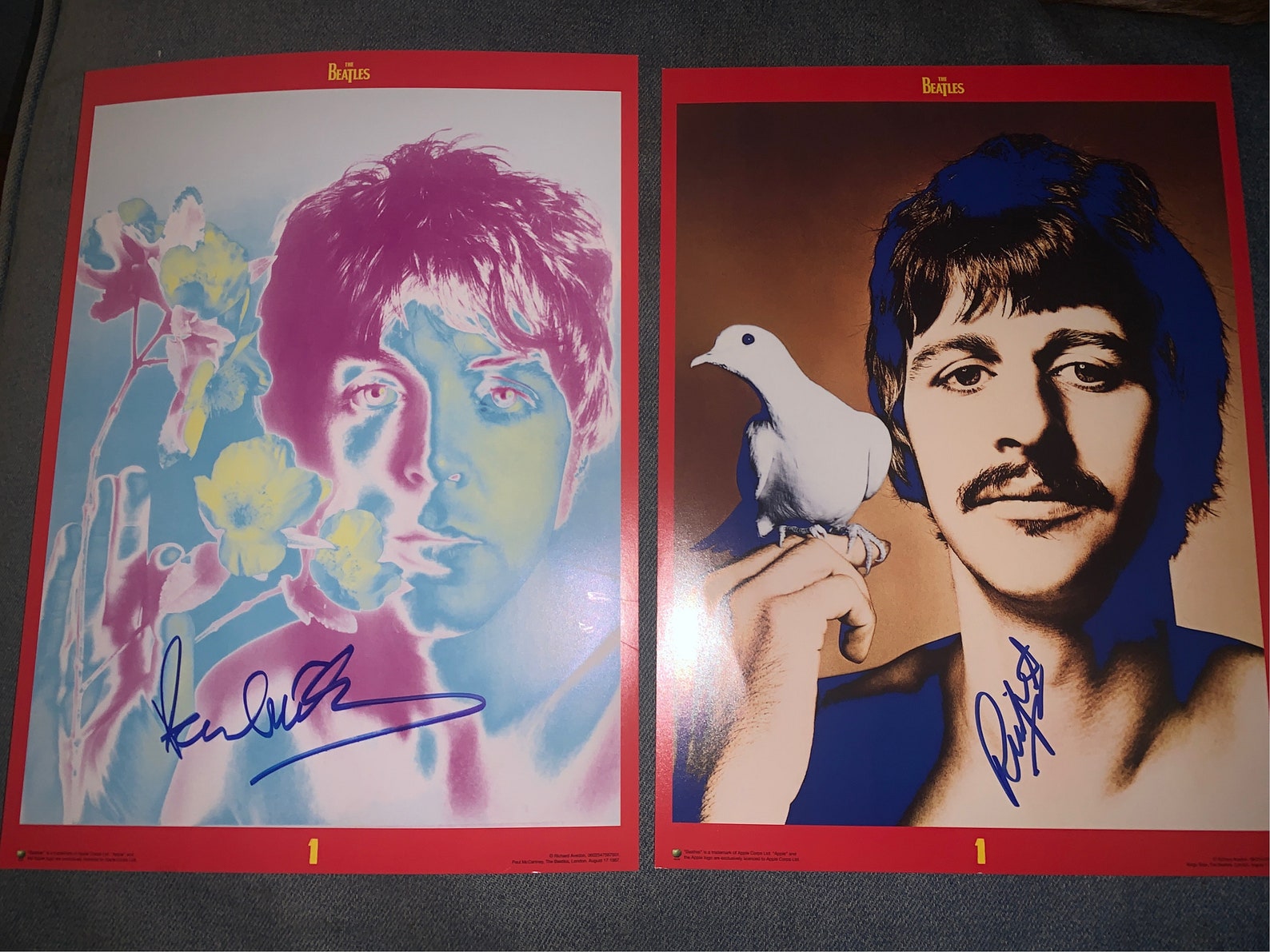 PAUL McCARTNEY RINGO STARR Signed autographed Photo COA Hologram main image 1