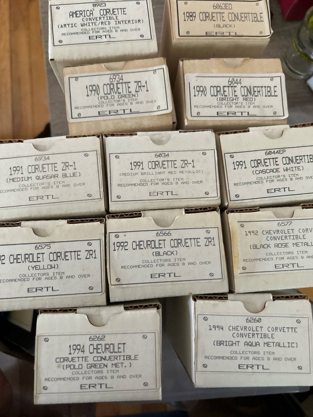AMT Ertl (12) Chevrolet Corvettes 1/25 Dealer Promos 1989-1994 Sll ...