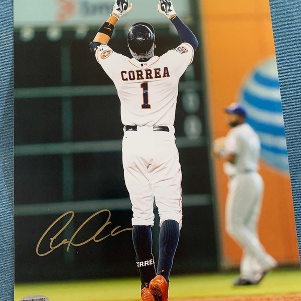 Carlos Correa Signed Autographed 8x10 Photo COA Houston Astros Twins