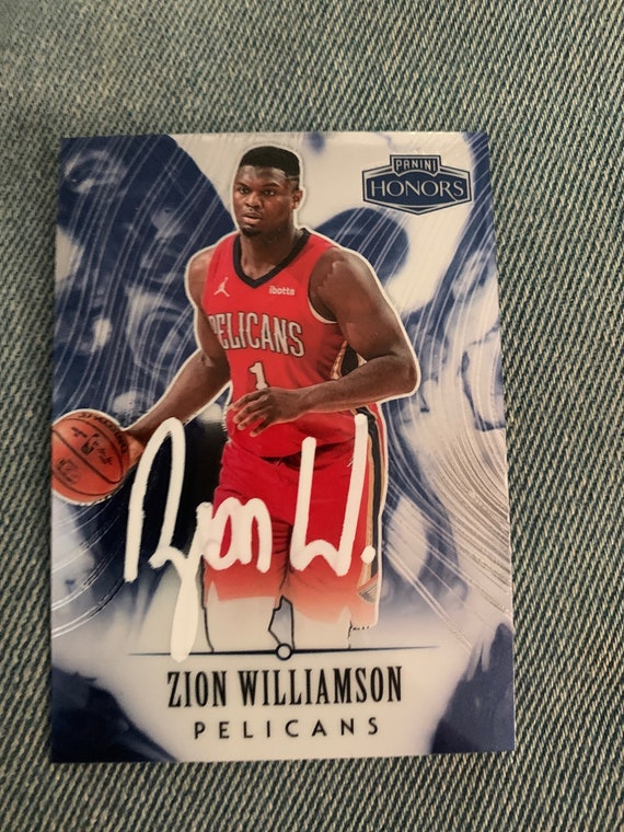 ZION WILLIAMSON Autographed New Orleans Pelicans Authentic Red