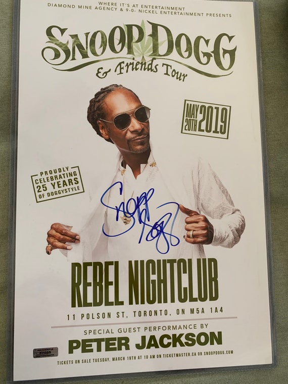 Snoop Dog Signed Autographed 11x17 Concert Poster COA - Etsy