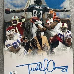 Terrell Owens  Signed Autographed Hall Of Fame 8x10 Photo COA