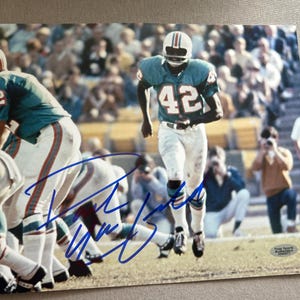 Paul Warfield Signed Auto Autograph Miami Dolphins 8x10 Photo w/ HOF COA