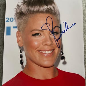 Pink Signed Autographed 8x10 Photo w/ COA