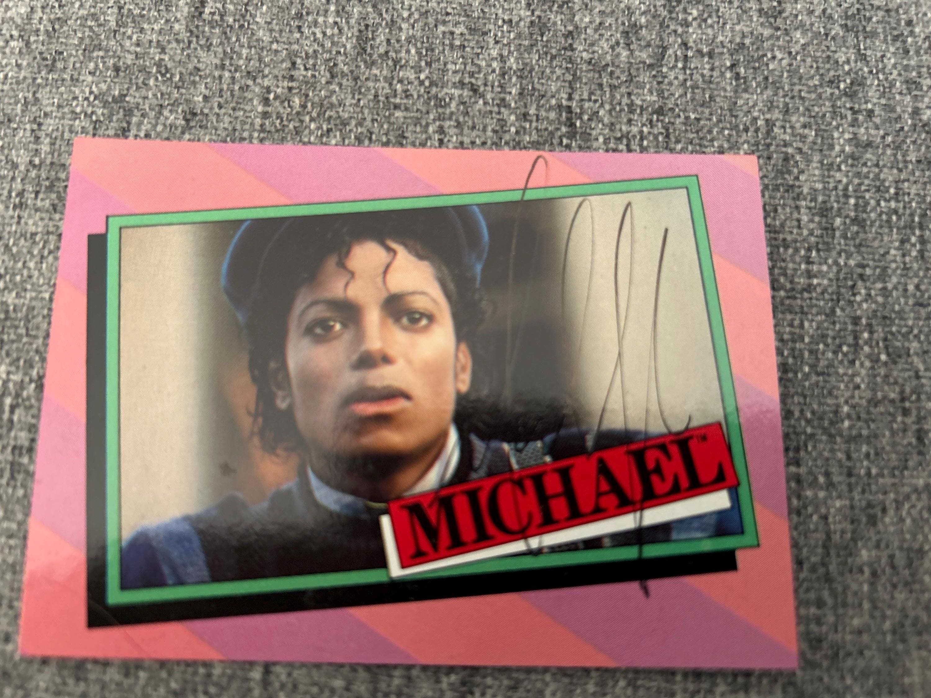 Michael Jackson Singer Signed Autographed Music Trading Card COA