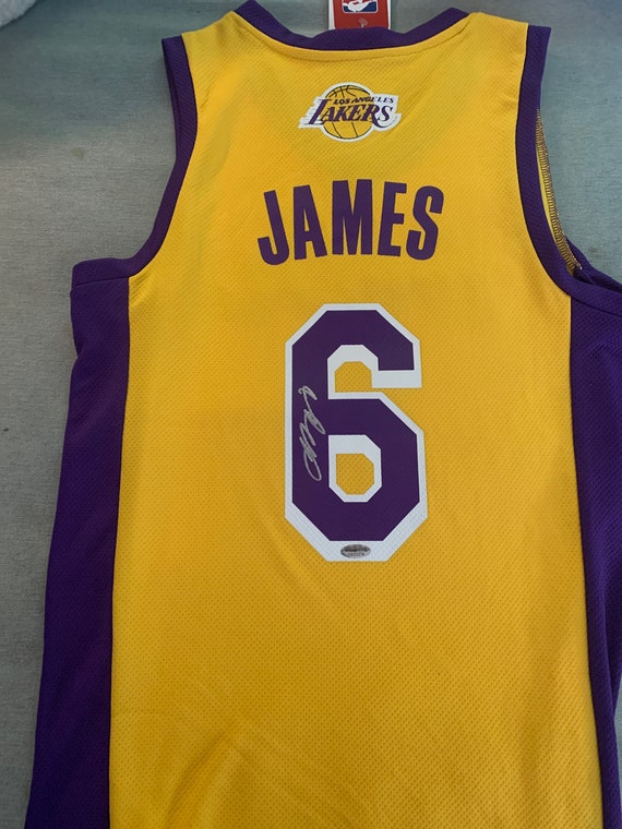 james autographed jersey