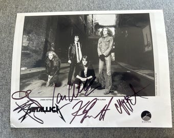 llica サイン入り　Blackアルバム Metallica Autographed Signed the Black Album Vinyl - James