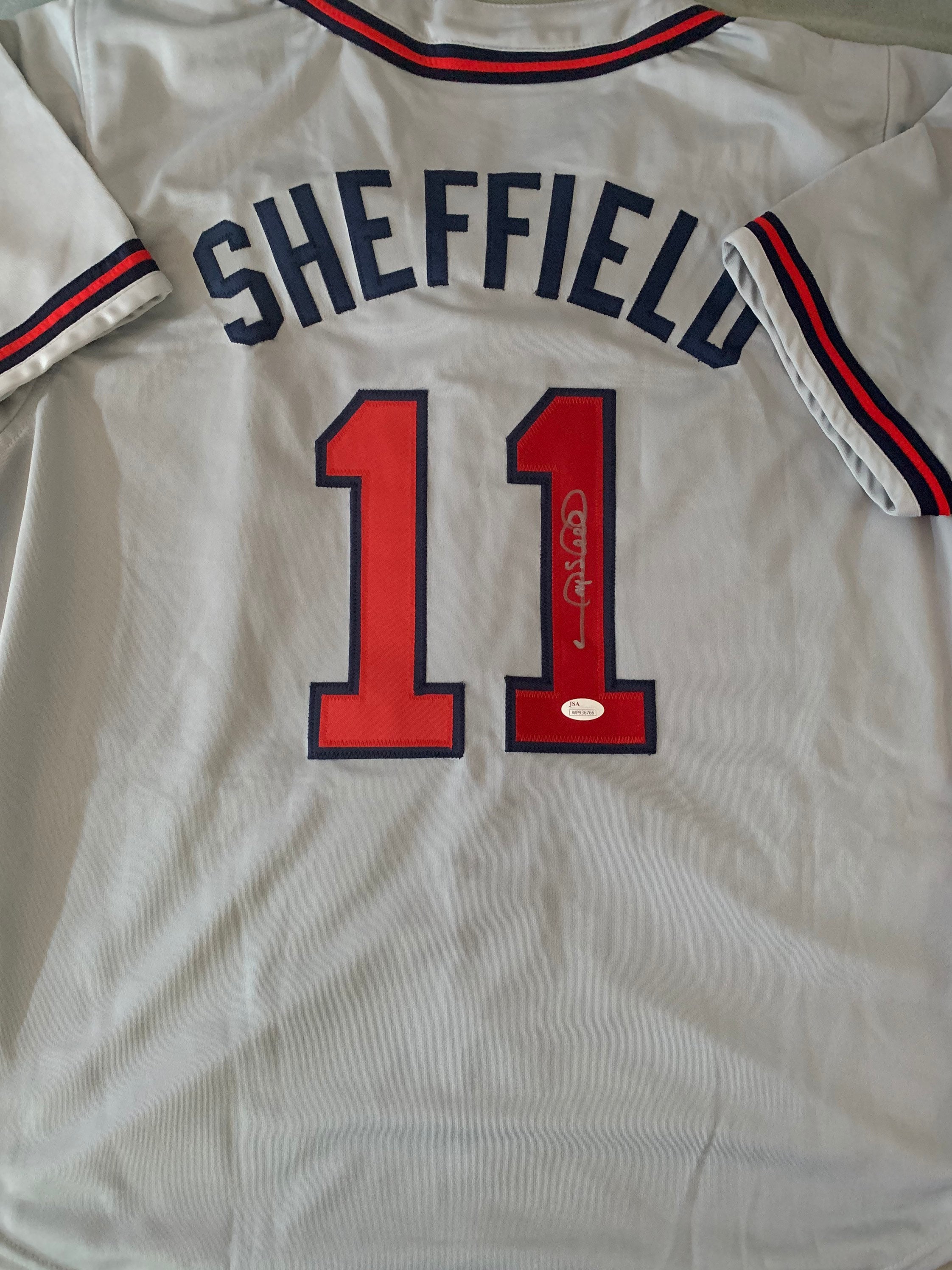 1993 All Star Game Team Gary Sheffield Game Used Jersey JSA With Barry Bonds