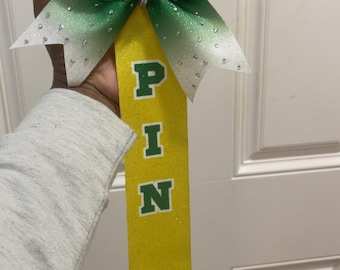 Cheerleader Pin Me Bow, Pin Me Bow, fiocco Pin Me con strass