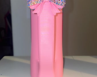 Energy Drink Halter mit rosa Schleife, Energy Drink Halter, Griff, 3D gedruckter 12 Unzen schlanker Dosenhalter