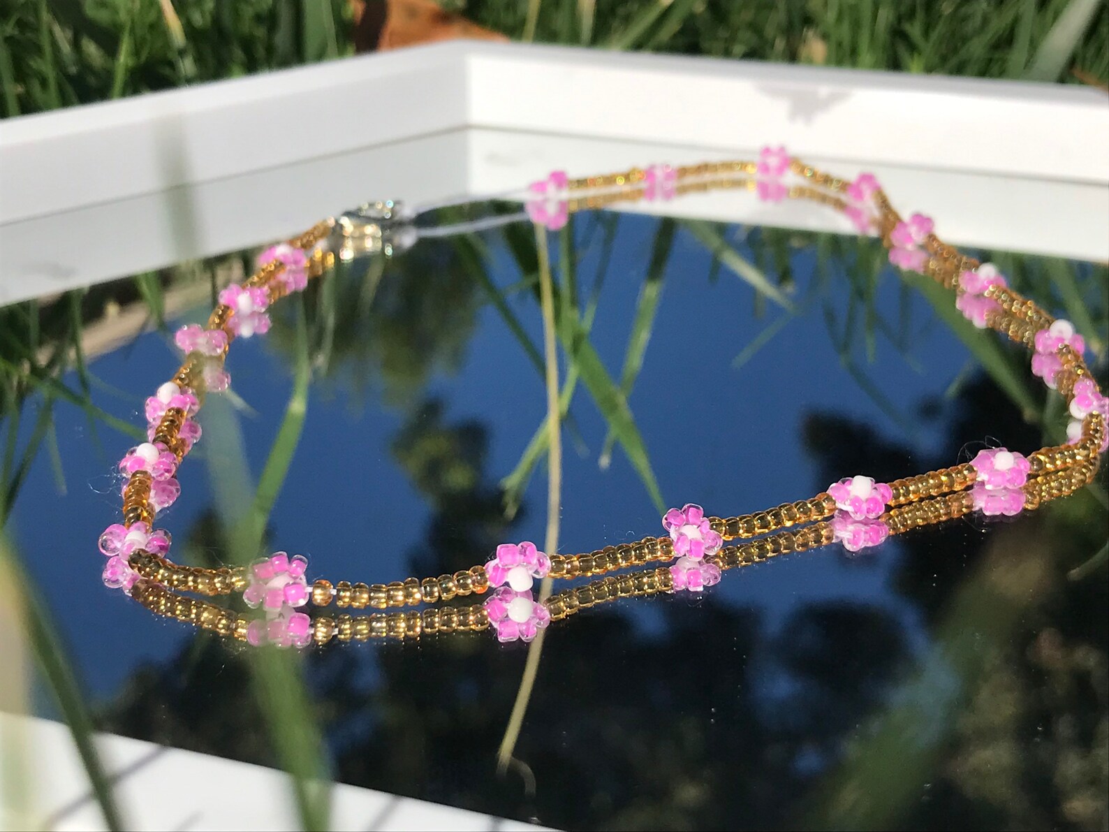 Goldie Locks Daisy Chain Choker Etsy