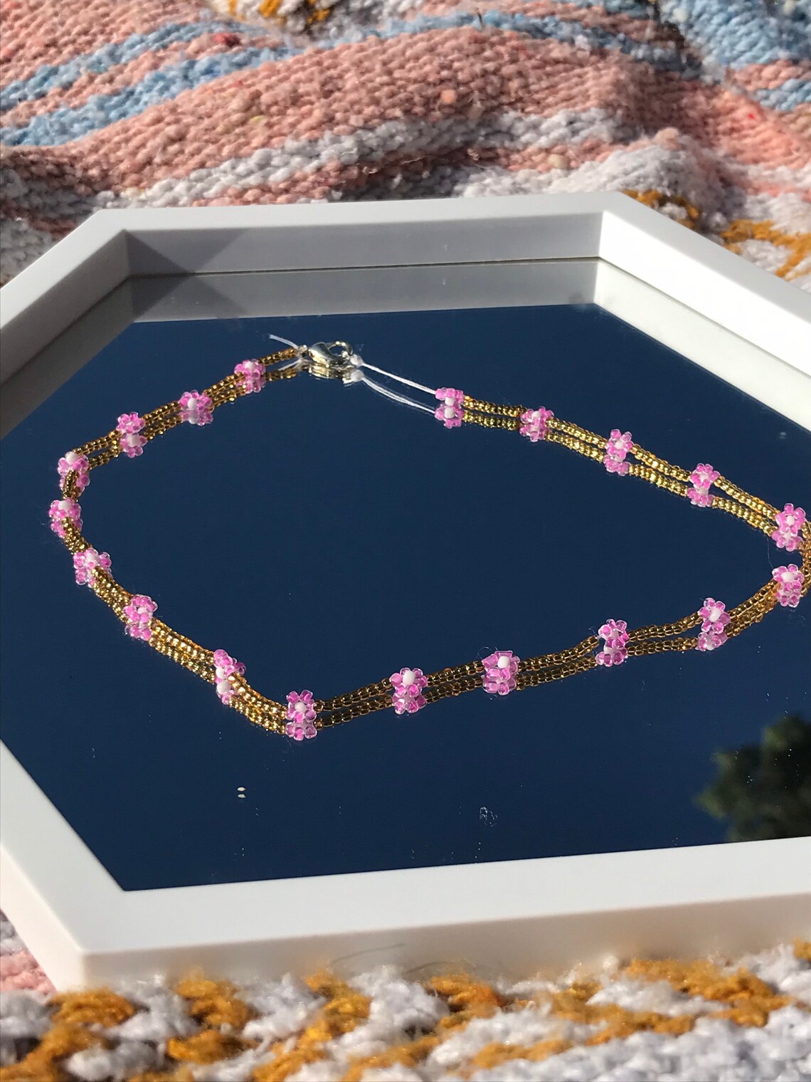 Goldie Locks Daisy Chain Choker Etsy