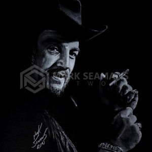 Waylon Charcoal Portrait