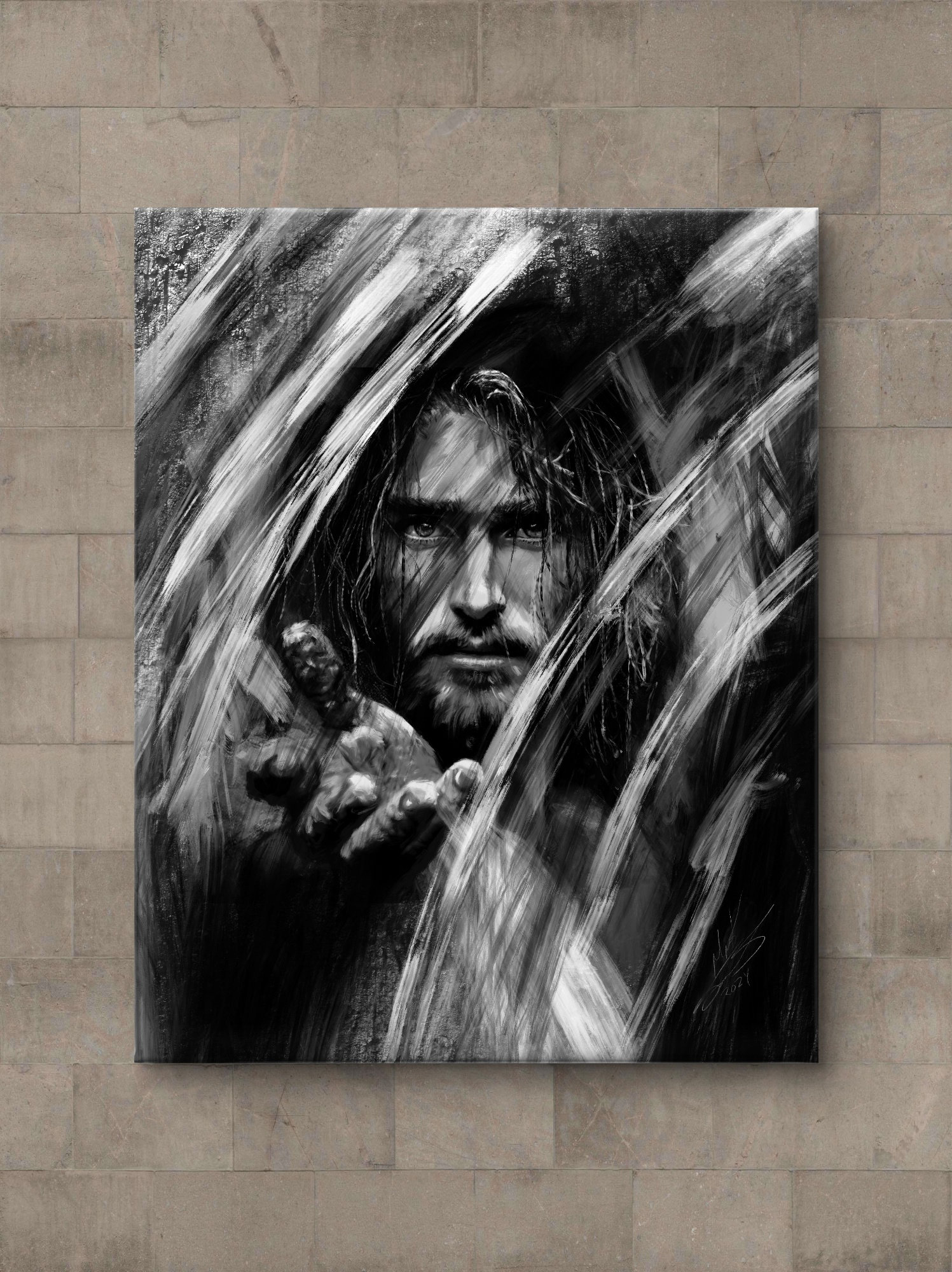 Savior -Charcoal Portrait
