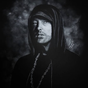 Eminem in houtskool