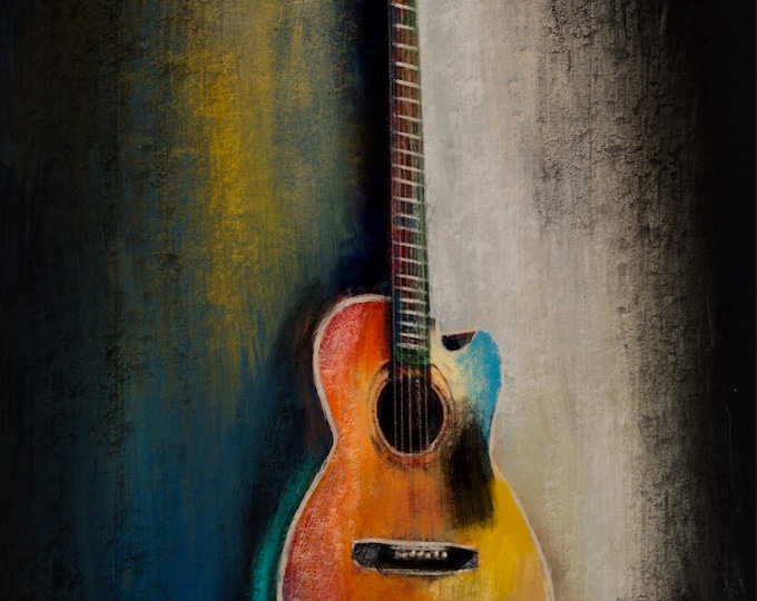 Guitar painting