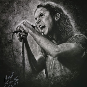 Eddie Vedder Kohle Porträt