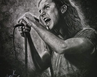 Eddie Vedder Charcoal Portrait