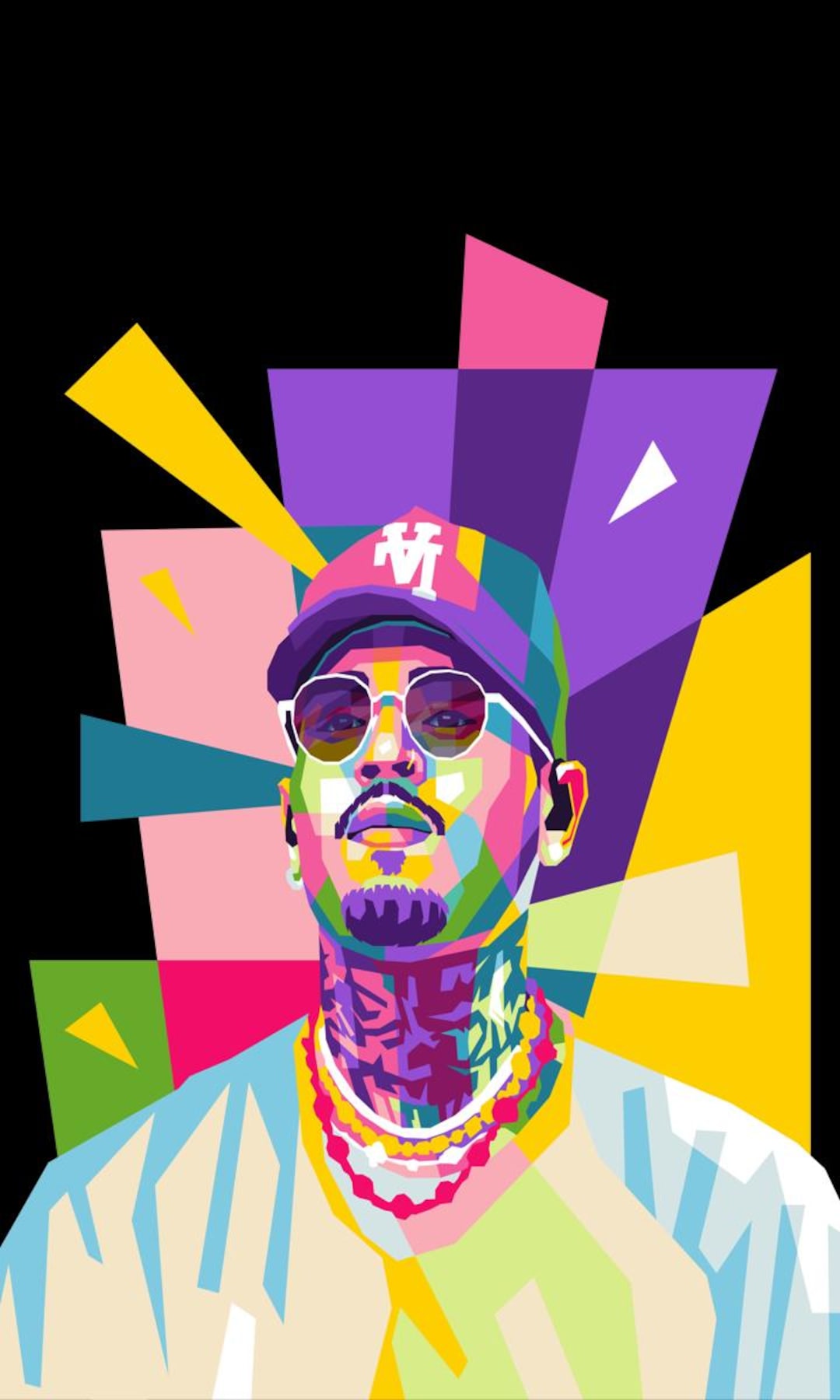 Chris Brown WPAP Portrait, R&B Pop Art Print - Etsy