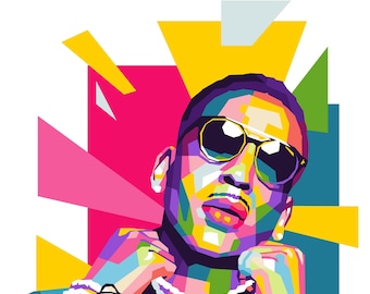 Yung Dolph Pop Art Print: Memphis Hip Hop Wall Art (Digital Download PNG)