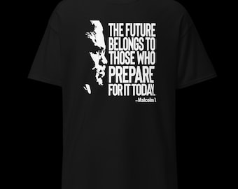 Malcolm X Quote T-Shirt, Black History, Activist Tee