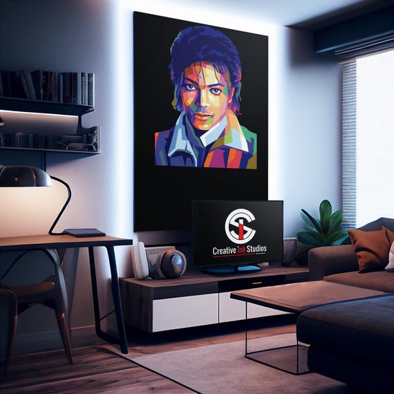 Michael Jackson Pop Art Print: King of Pop WPAP Design (digital