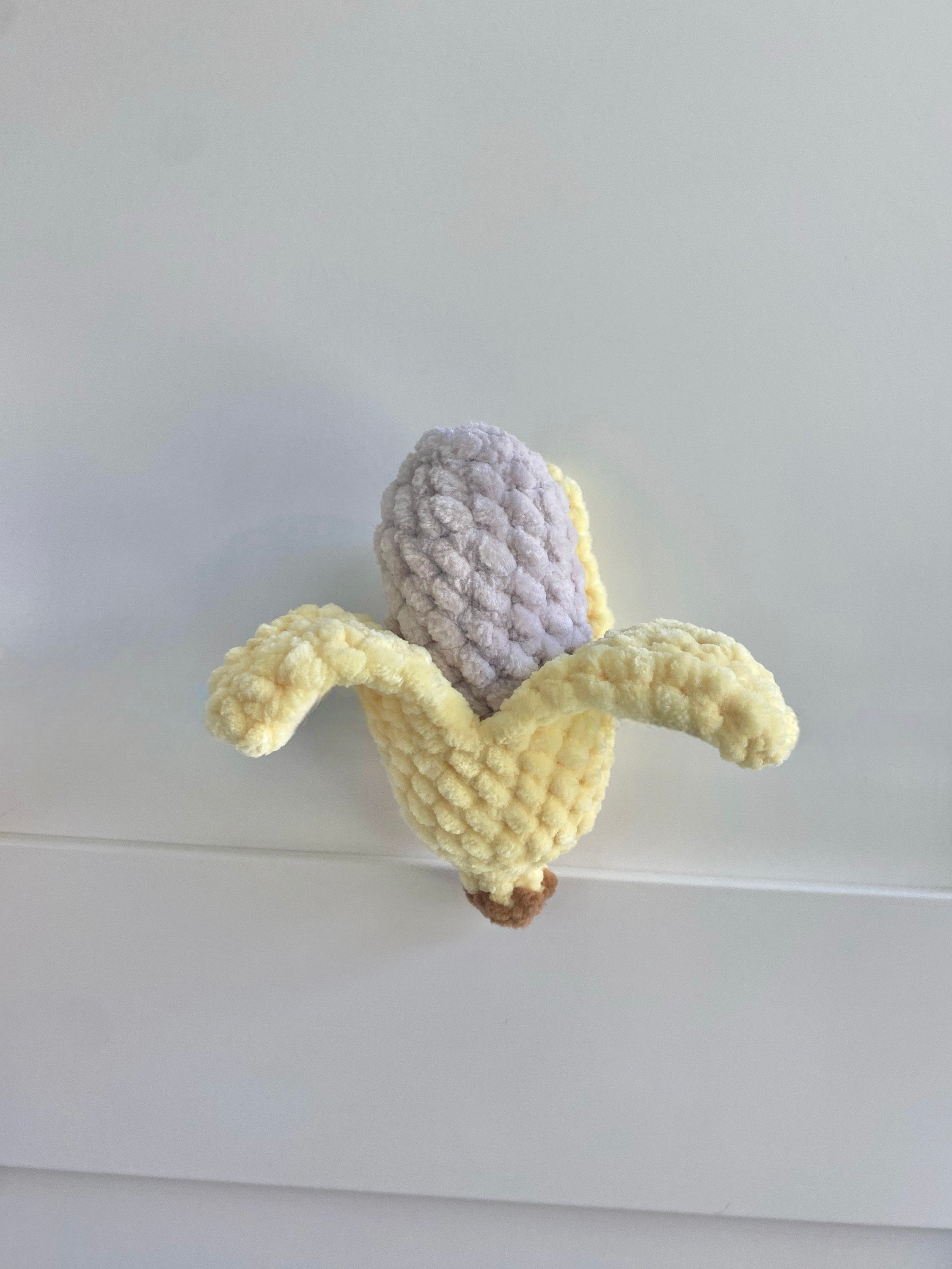 30 Banana Crochet Patterns: Play Food, Amigurumi, Pouches, and More 10 Banana Crochet Pattern with Peel Detail